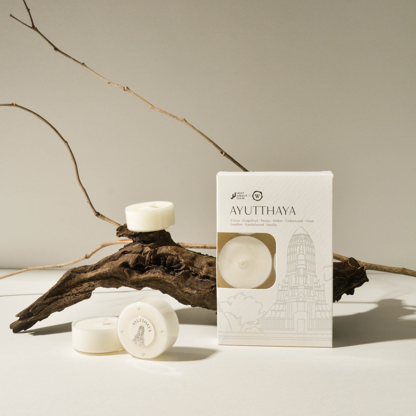 Kingdom Collection: Hand-Poured Thai Scented Soy Wax Tealights_Ayutthaya_2