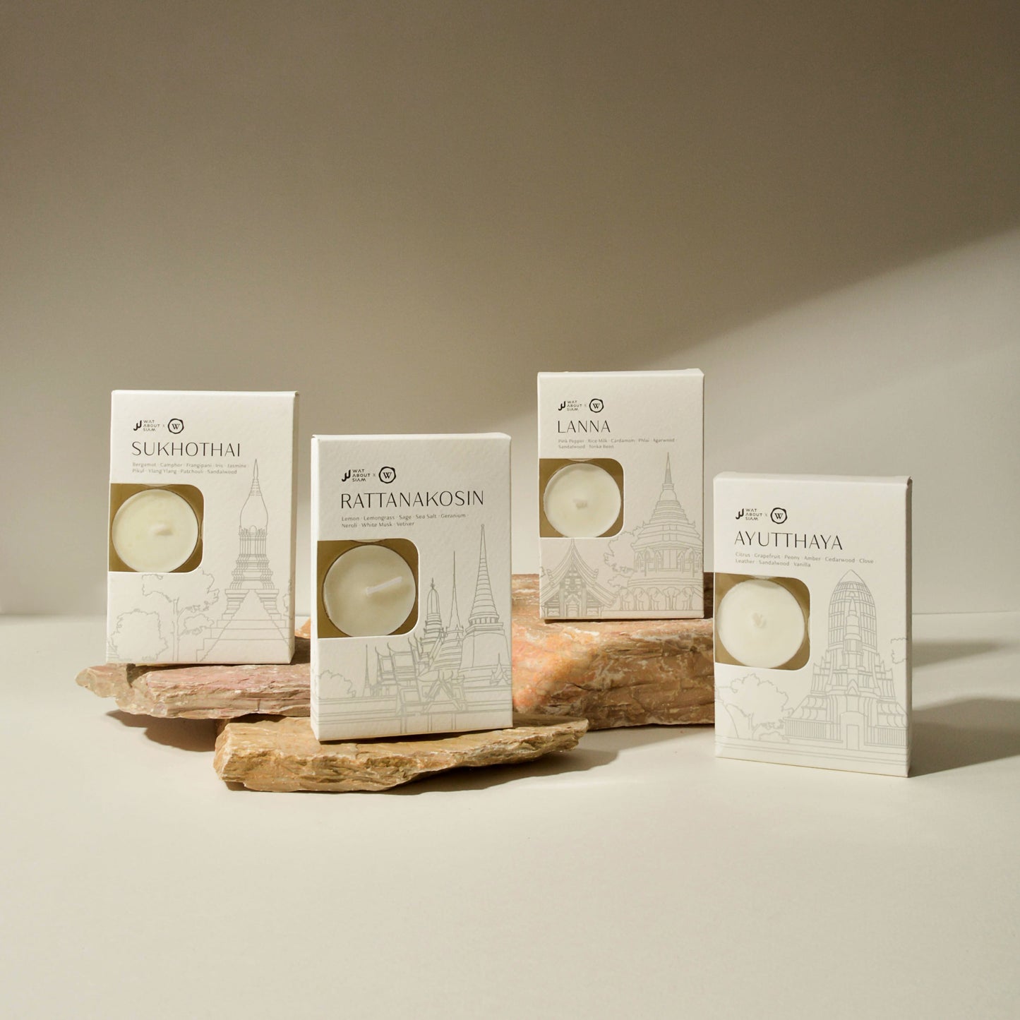 Kingdom Collection: Hand-Poured Thai Scented Soy Wax Tealights_Ayutthaya_3