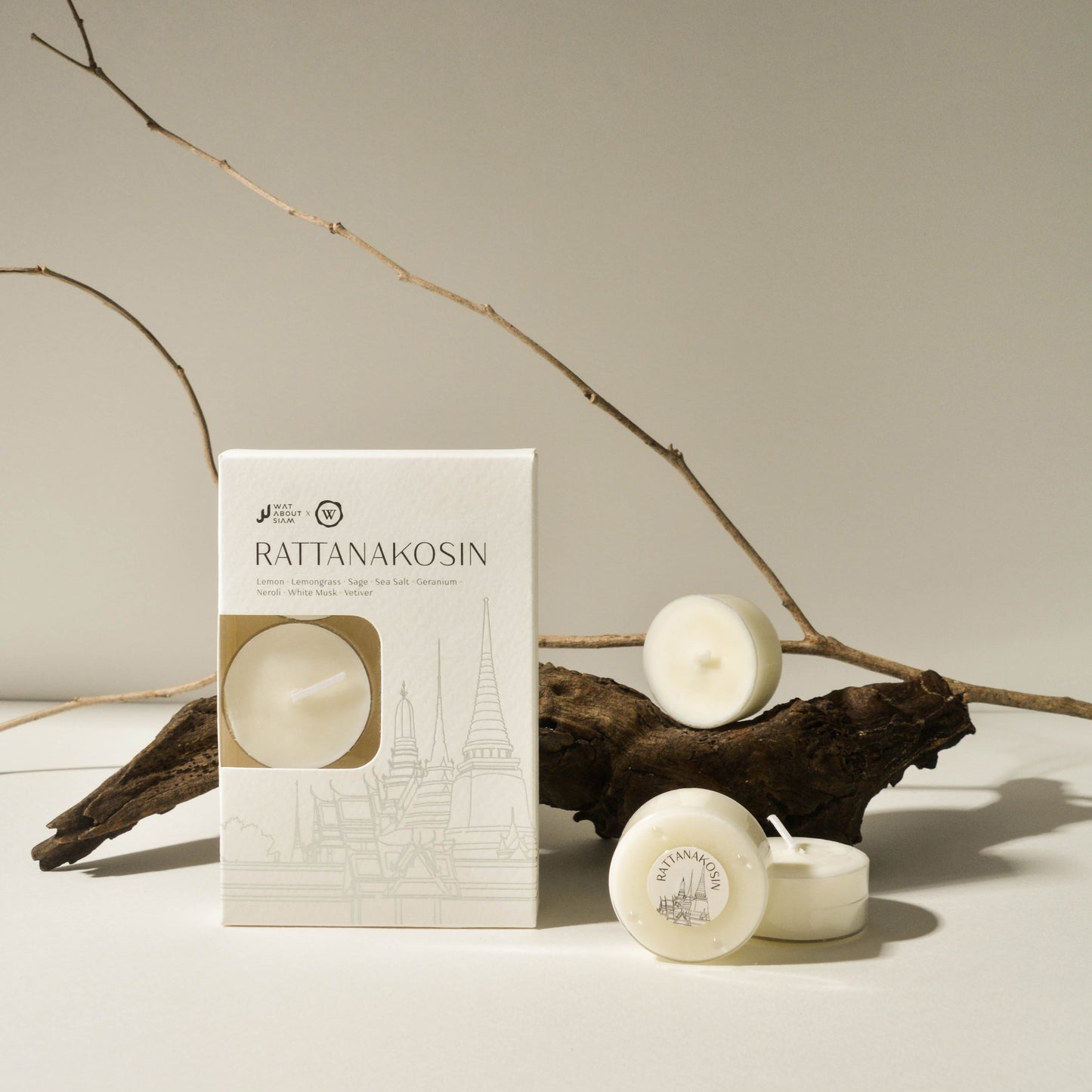 Kingdom Collection: Hand-Poured Thai Scented Soy Wax Tealights_Rattanakosin_2