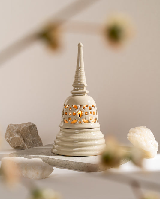 The Enlightening Stupa | Sleek White