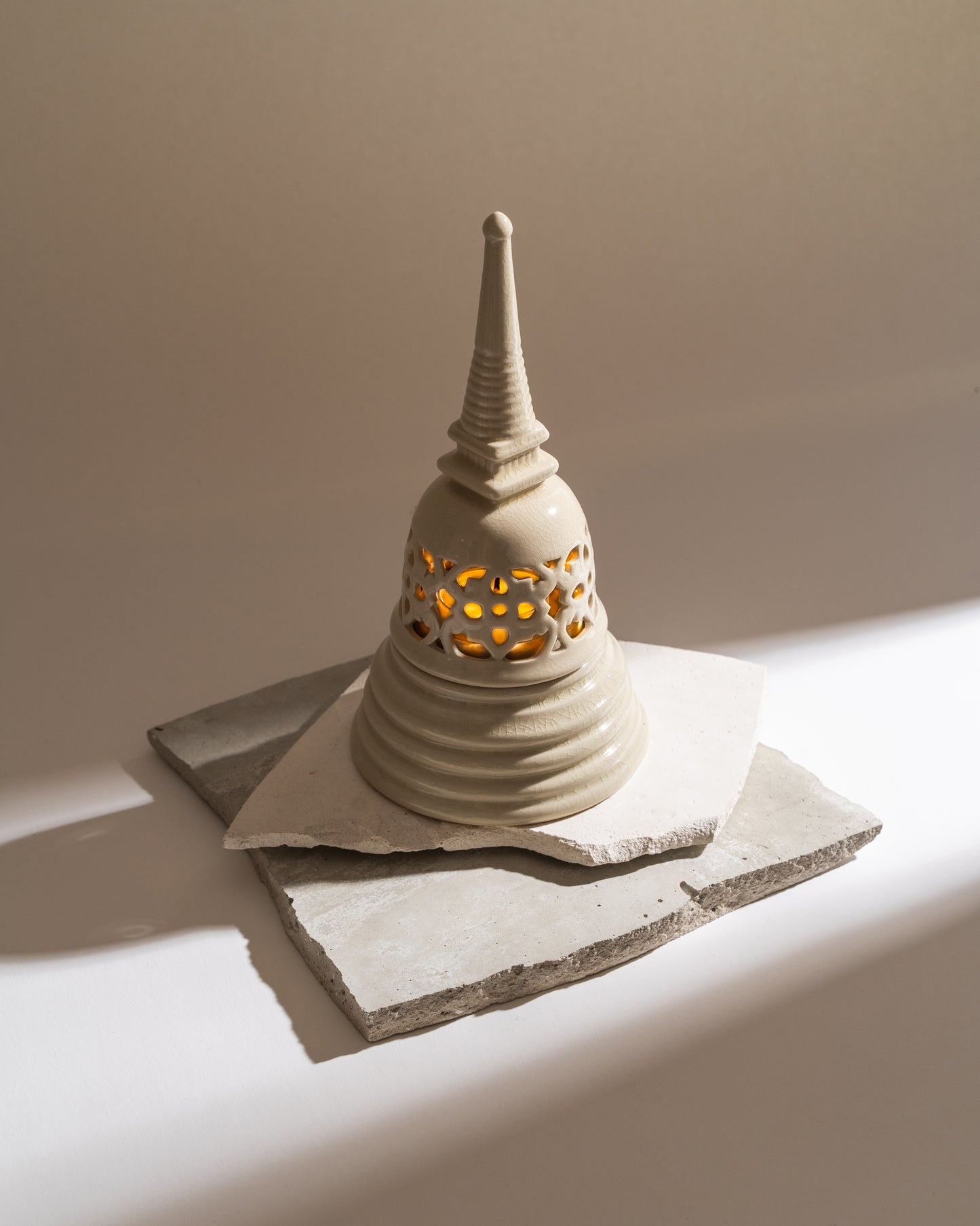 The Enlightening Stupa | Sleek White