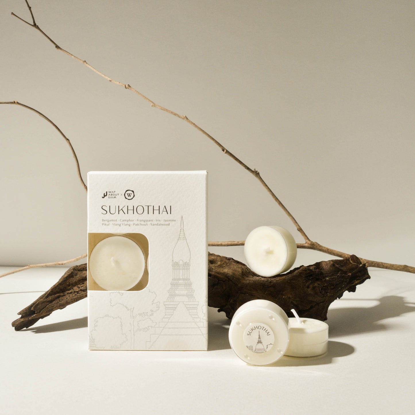 Kingdom Collection: Hand-Poured Thai Scented Soy Wax Tealights_Sukhothai_2