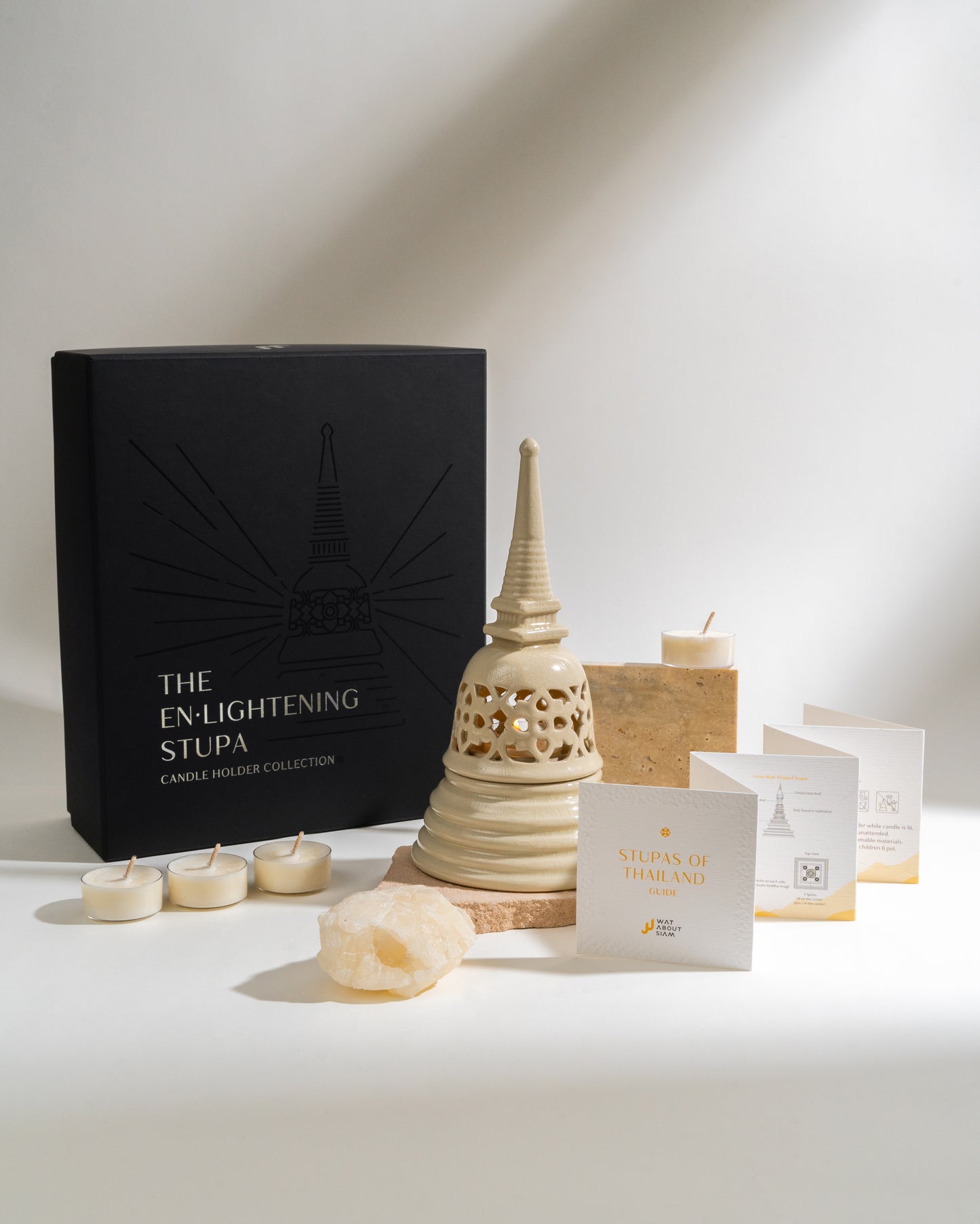 The Enlightening Stupa | Sleek White