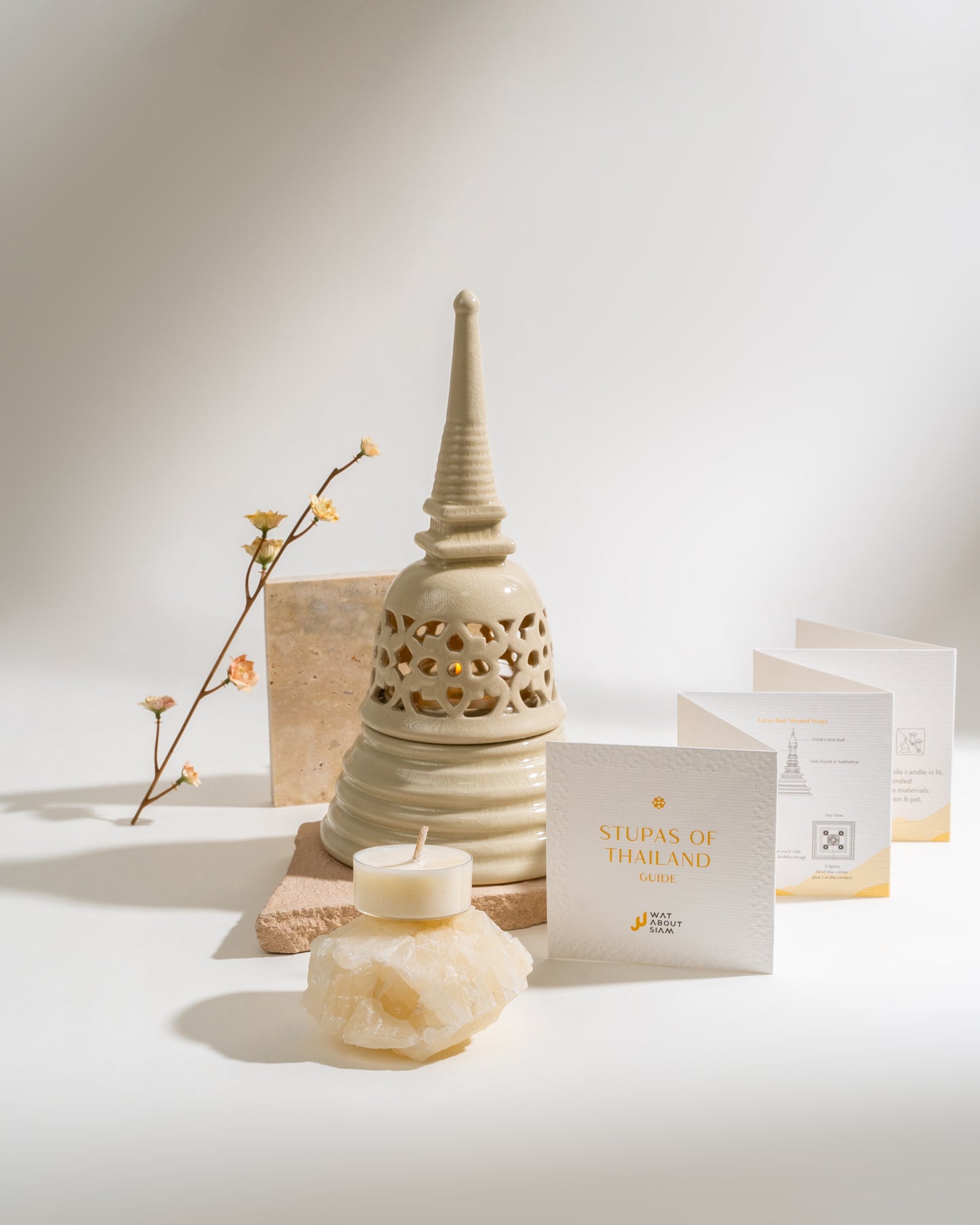 The Enlightening Stupa | Sleek White